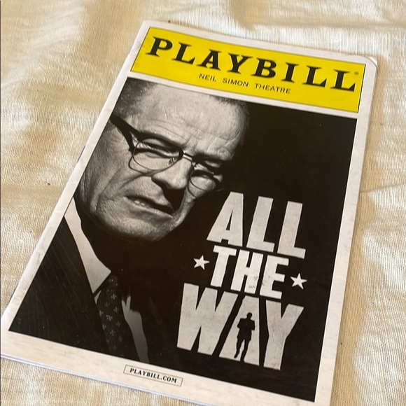 Playbill from Neil Simon Theatre starring Bryan Cranston 2014 - Picture 1 of 3